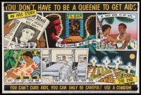 5z828 YOU DON'T HAVE TO BE A QUEENIE TO GET AIDS 20x30 Australian special poster 1980s HIV/AIDS!
