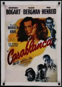 6a115 CASABLANCA linen 15x21 Chilean commercial poster 1990s Bogart, Bergman, classic poster image!