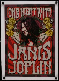 6a121 NIGHT WITH JANIS JOPLIN linen 15x21 Chilean commercial poster 2013 the stage production!