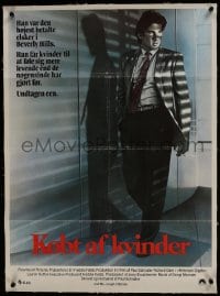 6a057 AMERICAN GIGOLO linen Danish 1980 male prostitute Richard Gere is being framed for murder!