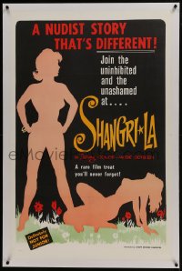 6a437 SHANGRI-LA linen 1sh 1961 uninhibited & unashamed nudist story, definitely not for Junior!