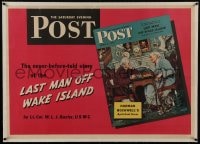 6a006 SATURDAY EVENING POST linen 28x40 advertising poster 1943 Norman Rockwell April Fools cover!