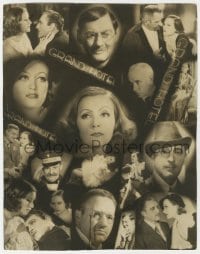 6b018 GRAND HOTEL deluxe 9.5x12 still 1932 cool montage of Garbo, Crawford, Barrymore & top stars!