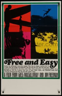 6b046 FREE & EASY 24x38 1sh 1967 surfers live differently than other people, cool art, ultra rare!