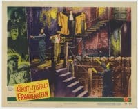 6b145 ABBOTT & COSTELLO MEET FRANKENSTEIN LC #3 1948 Bud & Lou trapped by Lugosi & Strange, rare!