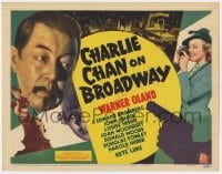 6b103 CHARLIE CHAN ON BROADWAY TC 1937 Asian detective Warner Oland in New York City, ultra rare!