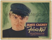 6b113 FRISCO KID TC 1935 extreme close up of tough James Cagney with cap, ultra rare first release!