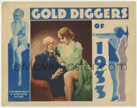 6b175 GOLD DIGGERS OF 1933 LC 1933 pre-Code Joan Blondell on Kibbee's lap, Busby Berkeley, rare!