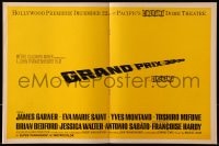 6b074 GRAND PRIX exhibitor magazine 1966 cool Saul Bass trade ad, Cinerama, Hollywood Reporter!