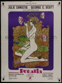 6c320 PETULIA French 24x32 1968 Richard Lester directed, Fourastie art of pretty Julie Christie!