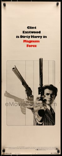 6c214 MAGNUM FORCE insert 1973 action image of Clint Eastwood as Dirty Harry pointing his huge gun!
