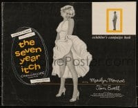 6c159 SEVEN YEAR ITCH pressbook 1955 Billy Wilder, classic image of Marilyn Monroe's skirt blowing!