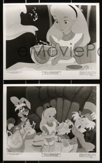 6d451 ALICE IN WONDERLAND 8 8x10 stills R1974 Disney classic cartoon from Lewis Carroll's book!