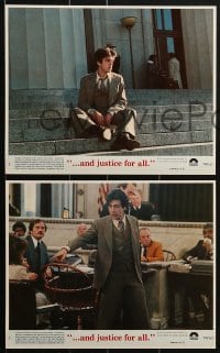 6d101 AND JUSTICE FOR ALL 7 8x10 mini LCs 1979 directed by Norman Jewison, Al Pacino is out of order