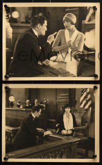 6d621 BELLAMY TRIAL 5 deluxe 8x10 stills 1929 Leatrice Joy, Betty Bronson, who killed her?!