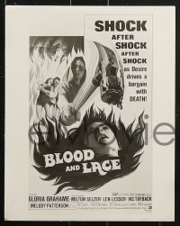 6d566 BLOOD & LACE 6 8x10 stills 1971 wacky AIP horror images, Melody Patterson, poster art!