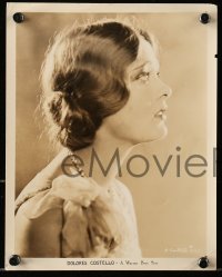 6d885 DOLORES COSTELLO 2 8x10 stills 1930s absolutely gorgeous profile and smiling portraits!