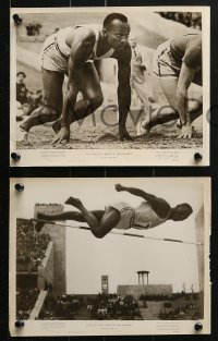 6d587 KINGS OF THE OLYMPICS 6 8x10 stills 1948 Jesse Owens, partly from Reifenstahl's Olympia!