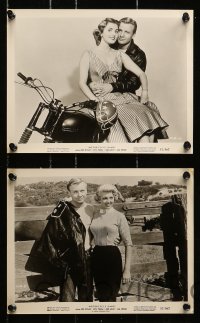 6d350 MOTORCYCLE GANG 12 8x10 stills 1957 AIP, pretty Anne Neyland, living with no tomorrow!