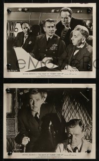6d740 NIGHT MY NUMBER CAME UP 4 8x10 stills 1956 cool images of pilot Michael Redgrave!
