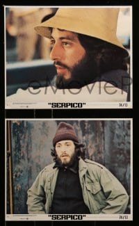 6d081 SERPICO 8 8x10 mini LCs 1974 Al Pacino on the streets, Sidney Lumet crime classic!