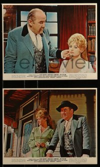 6d154 TEXICAN 4 color 8x10 stills 1966 great images of Broderick Crawford, sexy Diana Lorys!