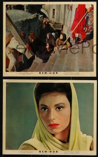 6d156 BEN-HUR 3 color English FOH LCs 1960 William Wyler classic epic, Heston, Harareet, Heater as Jesus!