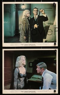 6d018 CARPETBAGGERS 8 color English FOH LCs 1964 Alan Ladd as Nevada Smith & sexy Carroll Baker!