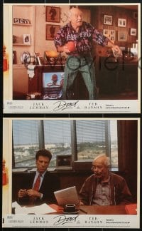 6d024 DAD 8 color English FOH LCs 1989 portrait of Jack Lemmon, Ted Danson & young Ethan Hawke!