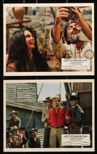 6d037 GUNS OF THE MAGNIFICENT SEVEN 8 color English FOH LCs 1969 Joe Don Baker, western images!