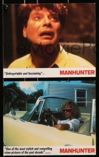6d056 MANHUNTER 8 color English FOH LCs 1986 Cox as Hannibal Lector, Red Dragon, William Petersen!