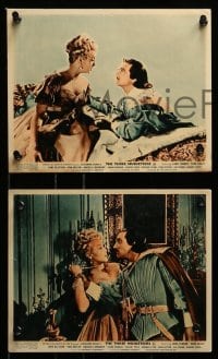 6d089 THREE MUSKETEERS 8 color English FOH LCs 1948 Lana Turner, Gene Kelly, June Allyson, Lansbury
