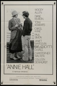 6f052 ANNIE HALL 1sh 1977 full-length Woody Allen & Diane Keaton in a nervous romance!