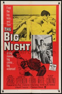 6f096 BIG NIGHT 1sh 1960 big money, big crime, big violence, teen thriller!
