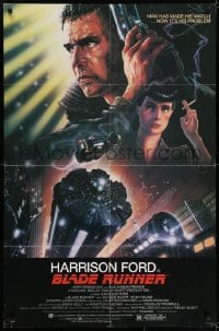 6f109 BLADE RUNNER studio style 1sh 1982 Ridley Scott classic, Alvin art of Harrison Ford!