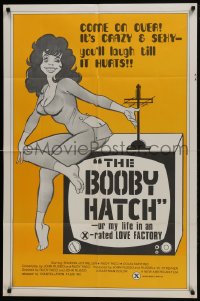 6f120 BOOBY HATCH 1sh 1976 it's crazy & sexy - you'll laugh so hard it hurts, great art!