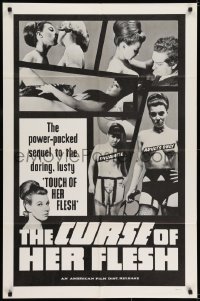 6f205 CURSE OF HER FLESH 1sh 1968 power-packed sequel to the daring lusty Touch of Her Flesh!