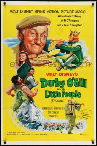 6f209 DARBY O'GILL & THE LITTLE PEOPLE 1sh 1959 Disney, Sean Connery, it's leprechaun magic!