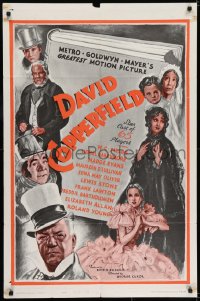 6f214 DAVID COPPERFIELD 1sh R1962 W.C. Fields stars as Micawber in Charles Dickens' classic story!