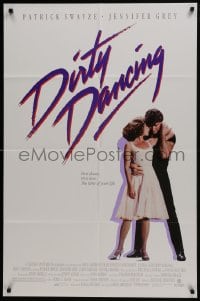 6f237 DIRTY DANCING 1sh 1987 great image of Patrick Swayze & Jennifer Grey dancing!