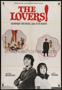 6f526 LOVERS English 1sh 1973 Richard Beckinsale & Paula Wilcox as Geoffrey & Beryl!