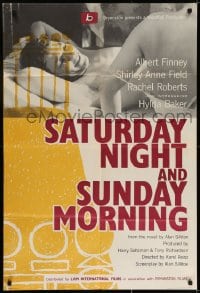 6f739 SATURDAY NIGHT & SUNDAY MORNING English 1sh 1961 Karel Reisz, angry young man Albert Finney!