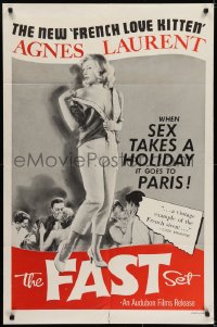 6f274 FAST SET 1sh 1957 Mademoiselle Strip-Tease, great images of sexy Agnes Laurent in Paris!