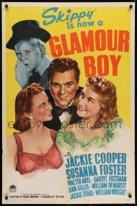 6f332 GLAMOUR BOY style A 1sh 1941 Richardson Studio art of Jackie Cooper, Foster, Walter Abel!