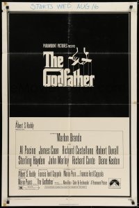 6f335 GODFATHER 1sh 1972 Francis Ford Coppola crime classic, great art by S. Neil Fujita!