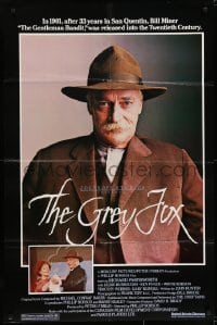 6f348 GREY FOX 1sh 1983 Richard Farnsworth as gentleman bandit, western!