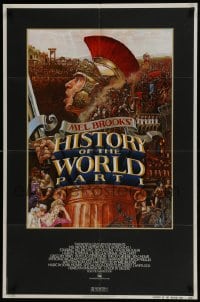 6f386 HISTORY OF THE WORLD PART I NSS style 1sh 1981 artwork of Roman soldier Mel Brooks by John Alvin!