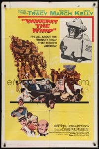 6f428 INHERIT THE WIND style A 1sh 1960 Spencer Tracy as Darrow, Fredric March, Scopes trial!