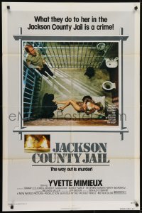 6f434 JACKSON COUNTY JAIL 1sh 1976 what they did to Yvette Mimieux in jail is a crime!