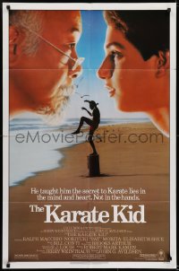 6f454 KARATE KID 1sh 1984 Pat Morita, Ralph Macchio, teen martial arts classic!